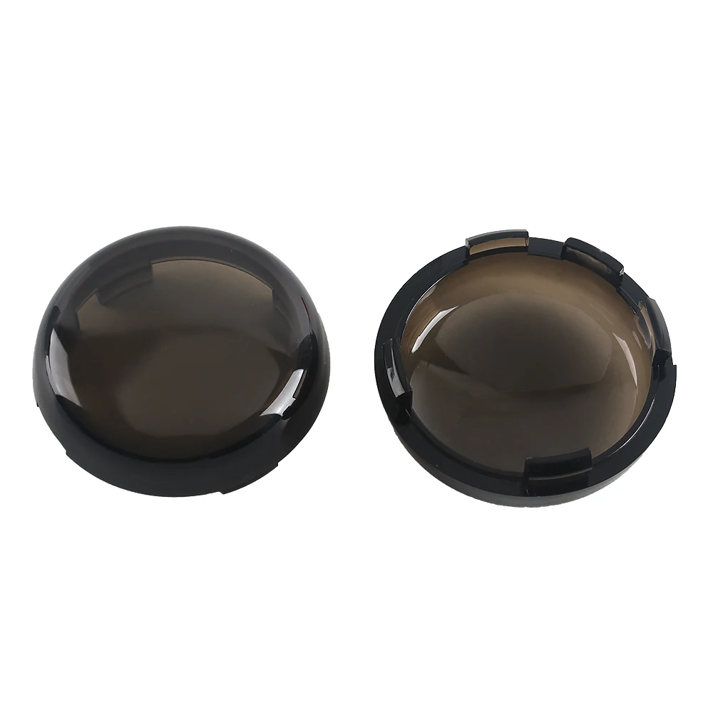 2Pcs Motorcycle Indicator Lens Cover Turn Signal Light Cap For Harley Sportster 883 1200 XL Iron Dyna Softail Touring Glide Road