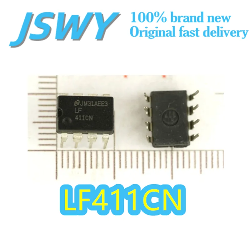 

(10/50 pieces) LF411CN 411CN Original Op Amplifier DIP-8 Package Low Offset Voltage 15V Wide Voltage Electronics