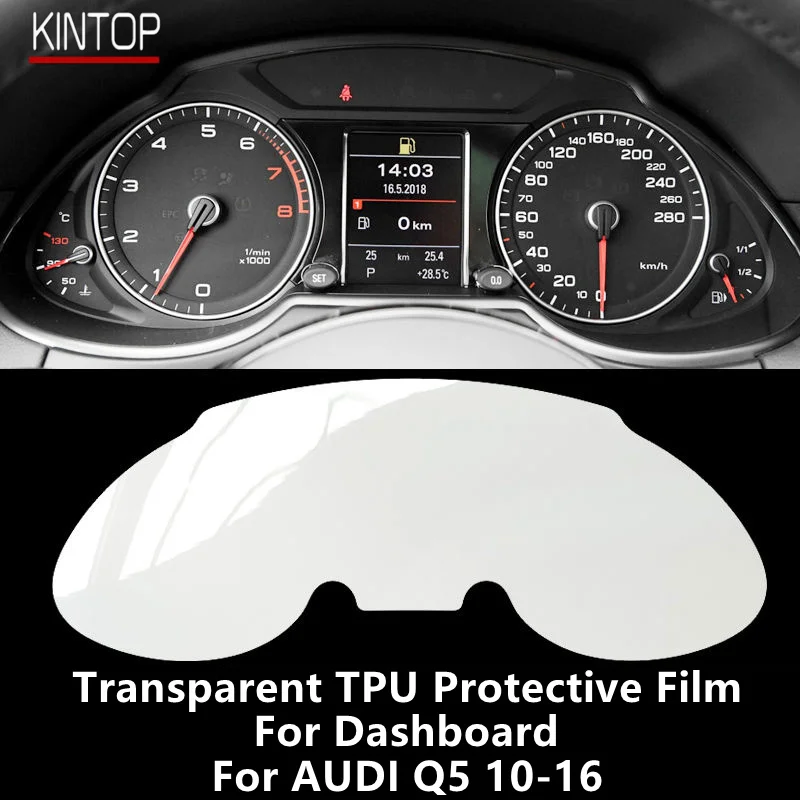 

For AUDI Q5 10-16 Dashboard Transparent TPU Protective Film Anti-scratch Repair Film Accessories Refit