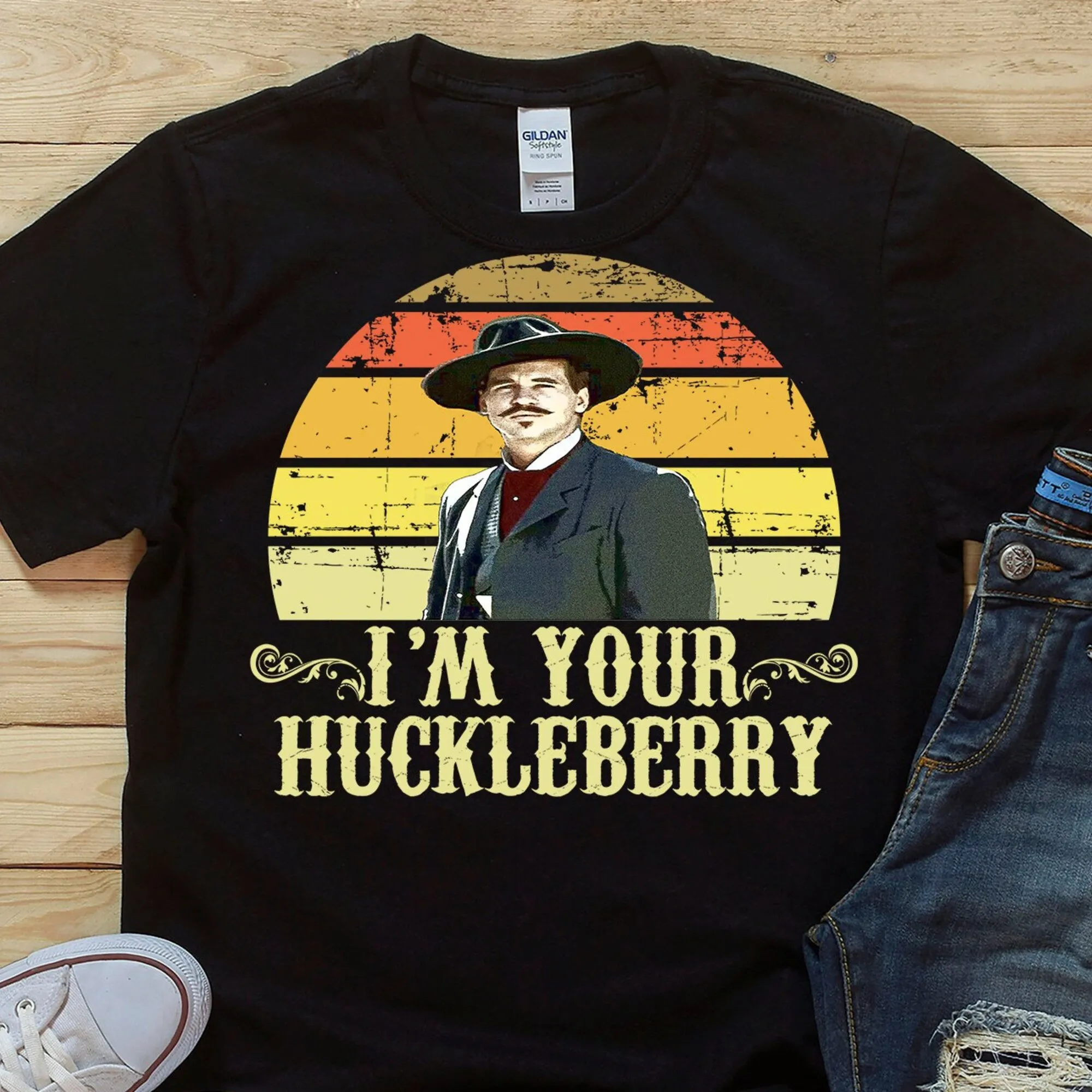 I'M Your Huckleberry Doc Holliday Tombstone Quote T Shirt