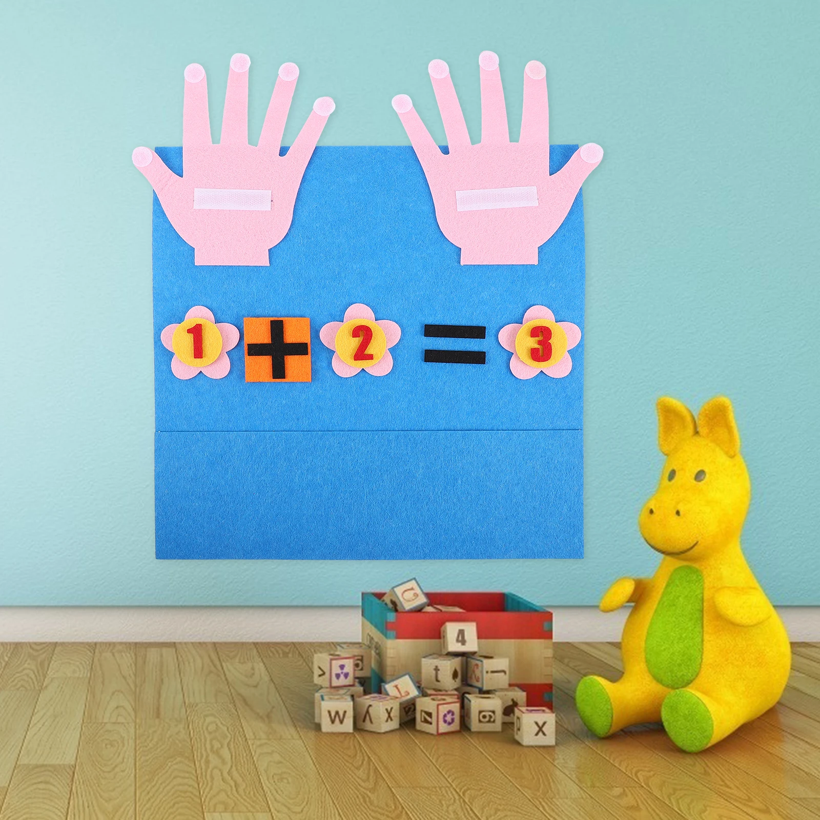 

Creative Math Board Toy Felt Material Kids Educational Aid Primary School Add Subtract Montessori Learning