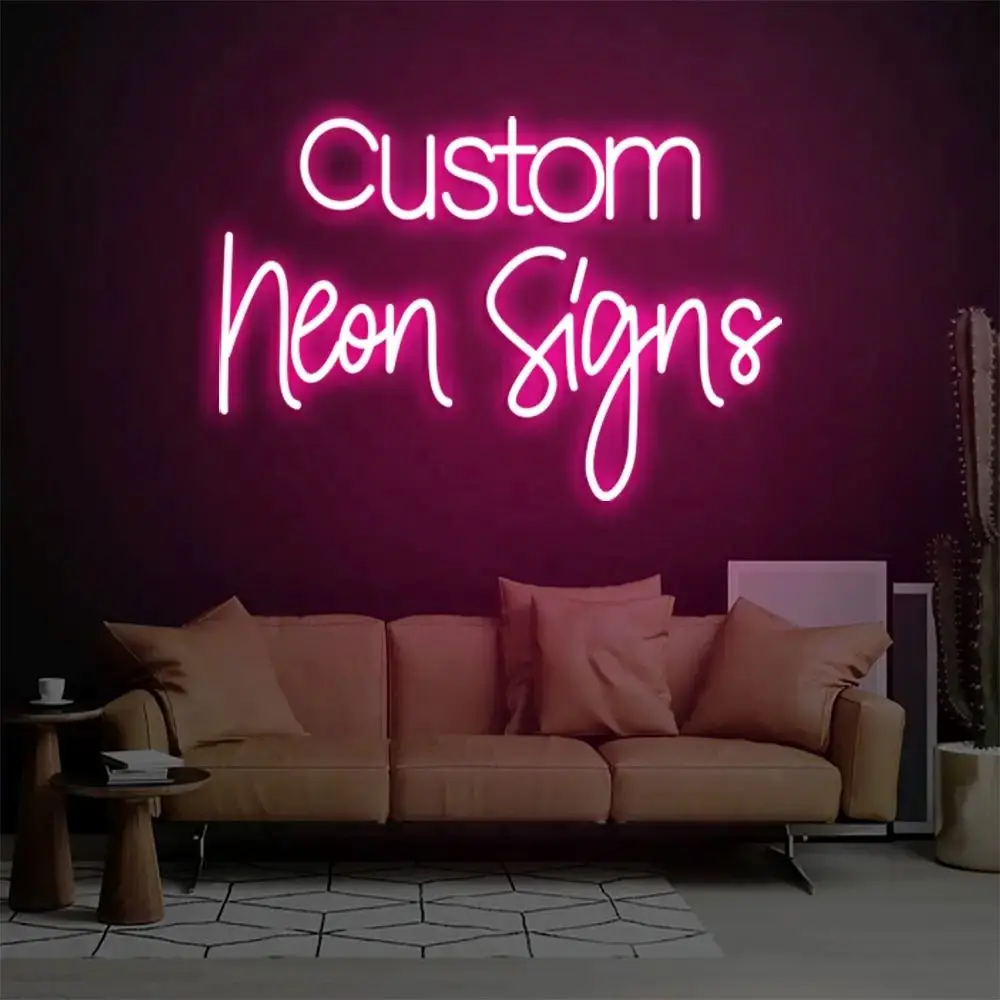 Custom Neon Signs Led Logo Personalized Customized Neon Light Name Sign Wedding Party Home Wall Decoration Shop Sign Neon Lights