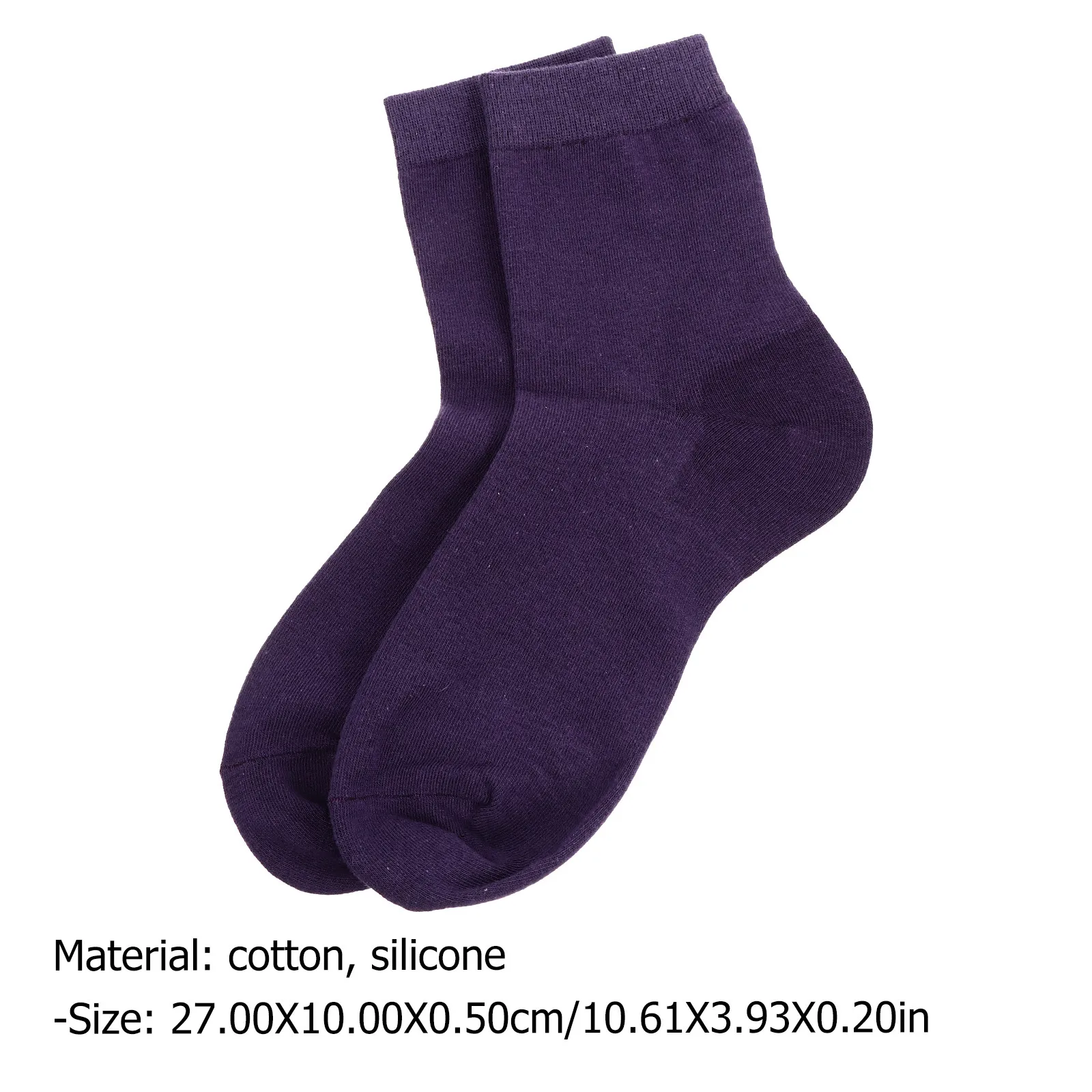 5Pairs Anti Cracking Moisturizing Foot Care Socks Silicone Gel Soft Cotton Socks Women Girls Cracked Heel Relief view 3