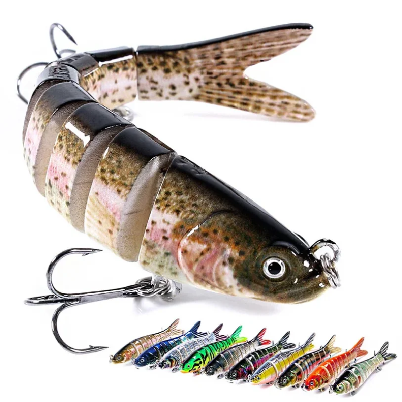 

10cm Multi Section Bait Wobblers for Fishing Artificial Bait Hard Multi Jointed Swimbait Crankbait Lifelike Fishing Lure Tackle