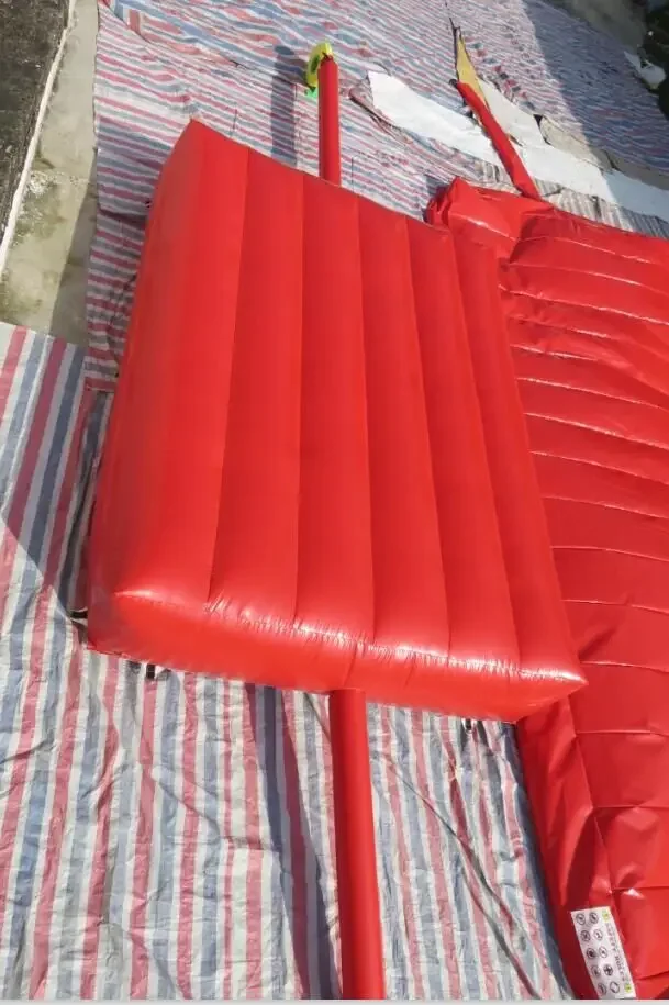 ถุงลมกู้ภัยแบบเป่าลม ถุงลมกู้ภัยจากอัคคีภัย หมอนลมนิรภัย หมอนลมกระโดด พร้อมเครื่องเป่าลม