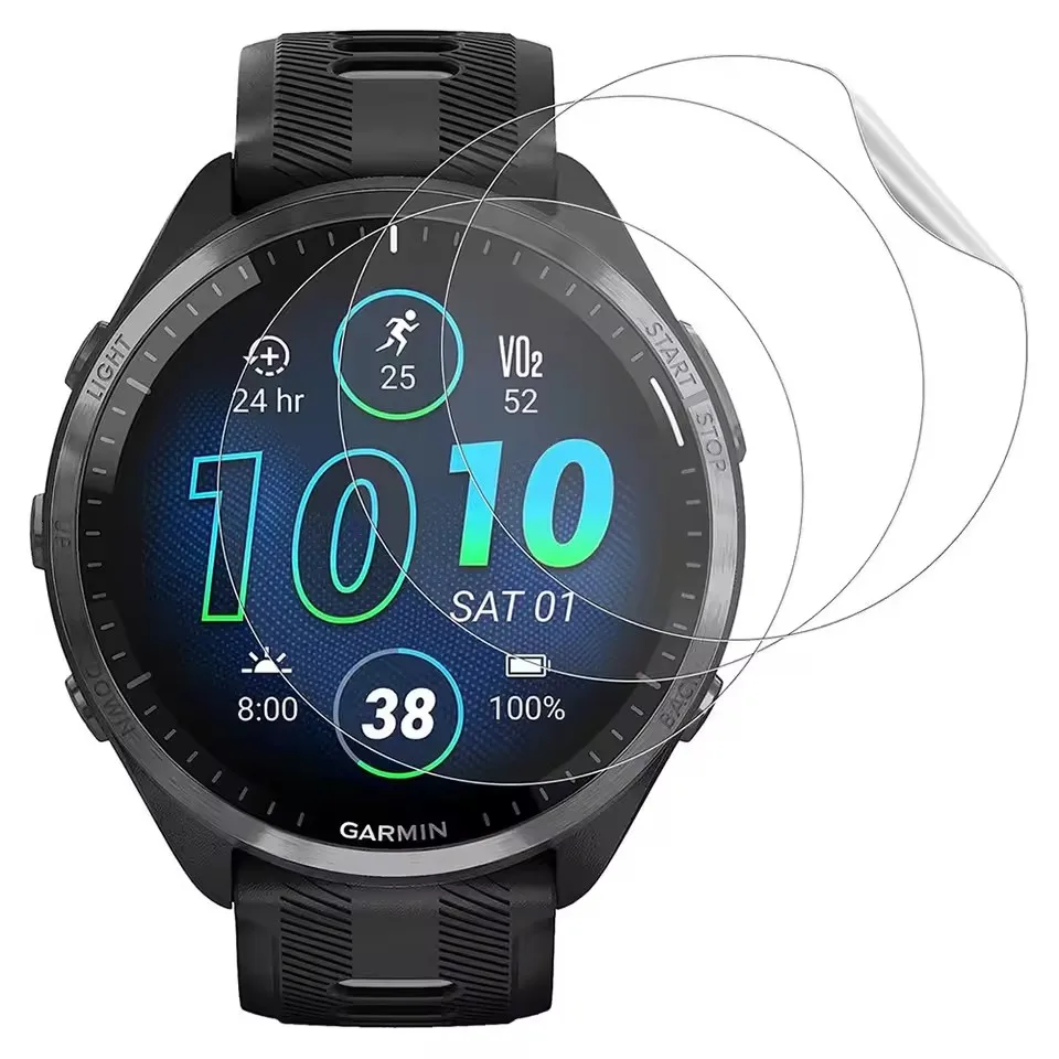 3Pcs Soft HD Hydrogel Protective Film For Garmin Forerunner 265 265S 965 Smartwatch Clear Screen Protector Film Accessories