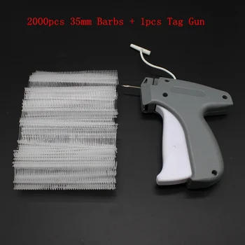 2000pcs 35mm Barbs + 1pcs Tag Gun New Arrival Garment Price Label Tag Gun with Needle…