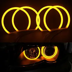 4X131MM Yellow.amber.red.blue.green. Halo Ring Cotton Light SMD LED Angel Eyes For BMW E36 E38 E39 E46