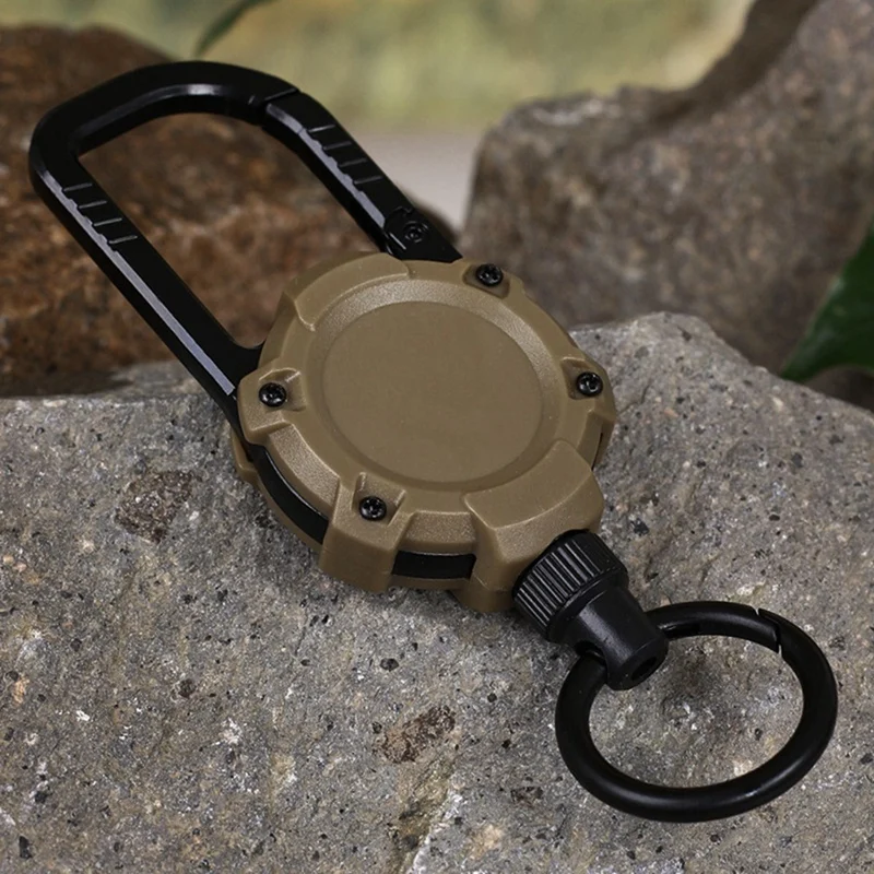 Magnetic Carabiner Keychain Outdoor Camping Climbing Snap Clip Lock Buckle Hook Retention Rope