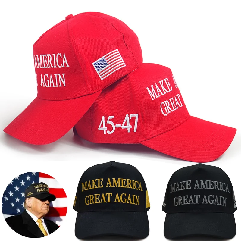 New Donald Trump 2024 Cap USA 45-47 President Hat Trump Merchandise make america great again Baseball Caps Maga Embroidery Hats