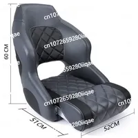 Assault Boat Yacht Aluminum Alloy Boat Fiberglass Boat Driver Seat Speedboat Luya Folding Fishing Seat