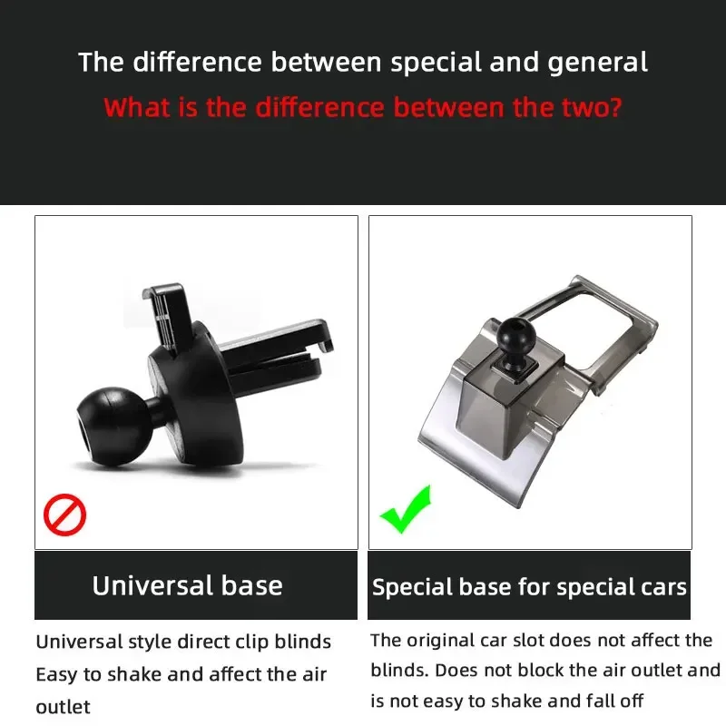 Car Mobile Phone Holder Stand Base Air Outlet Bracket Fixed Accessories For Jetour X70 X90 X95 X70 Plus X70 Coupe X90 Plus