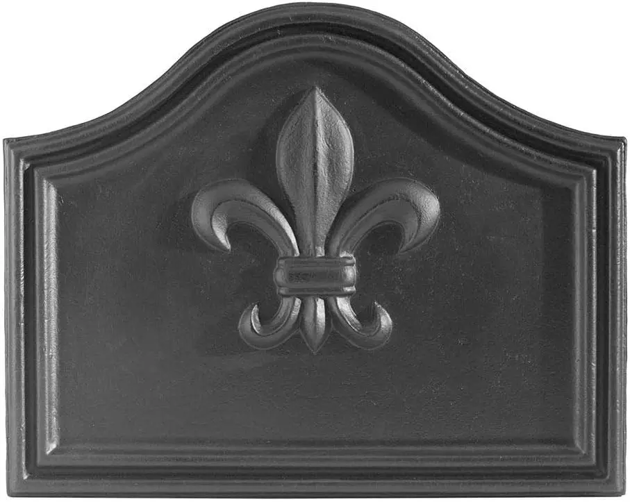 Fleur De Lys Cast Iron Fireback
