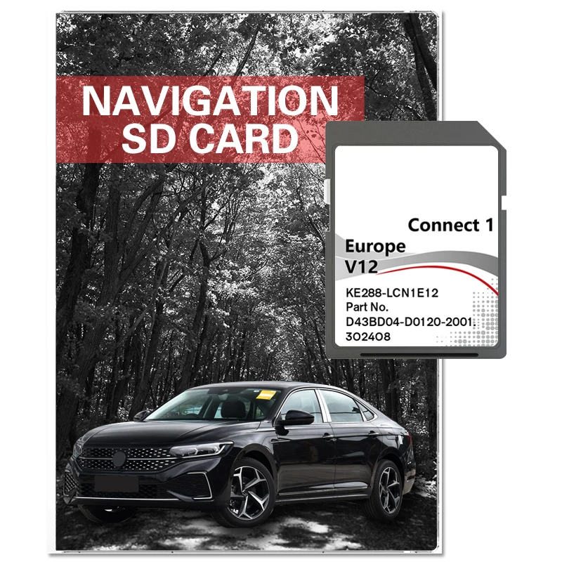 

Connect 1 V12 Memory SD Card Update Europe UK Map Plug and Play for Nissan LCN1 Qashqai Juke Note Car Sat Nav