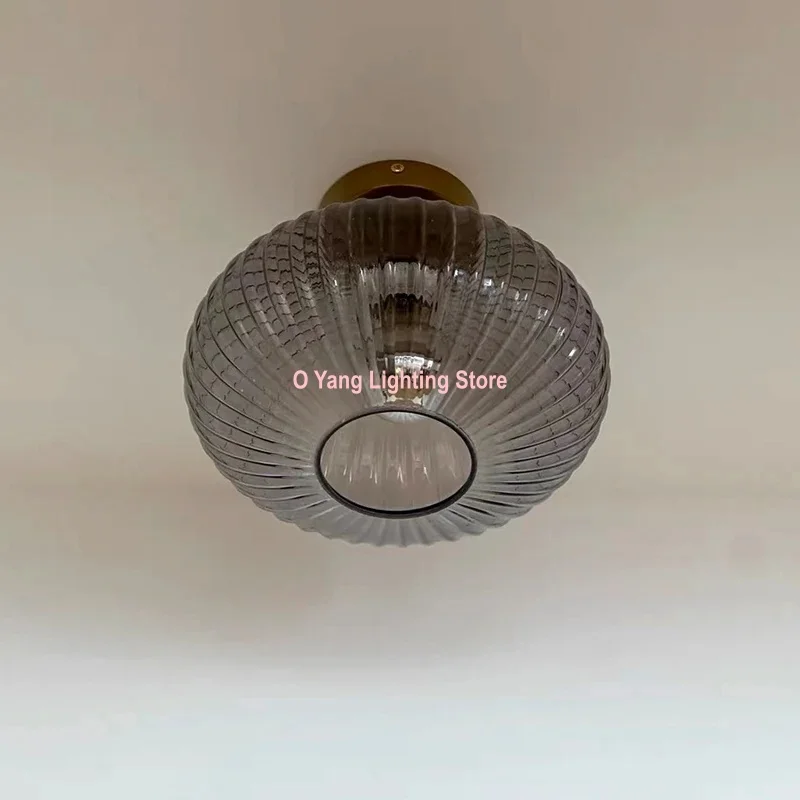 Glass Led Wall Lamp Ceiling Light Nordic Parlor Background Hotel Bedroom Bedside Atmosphere Light Indoor Ligthing Warm Light