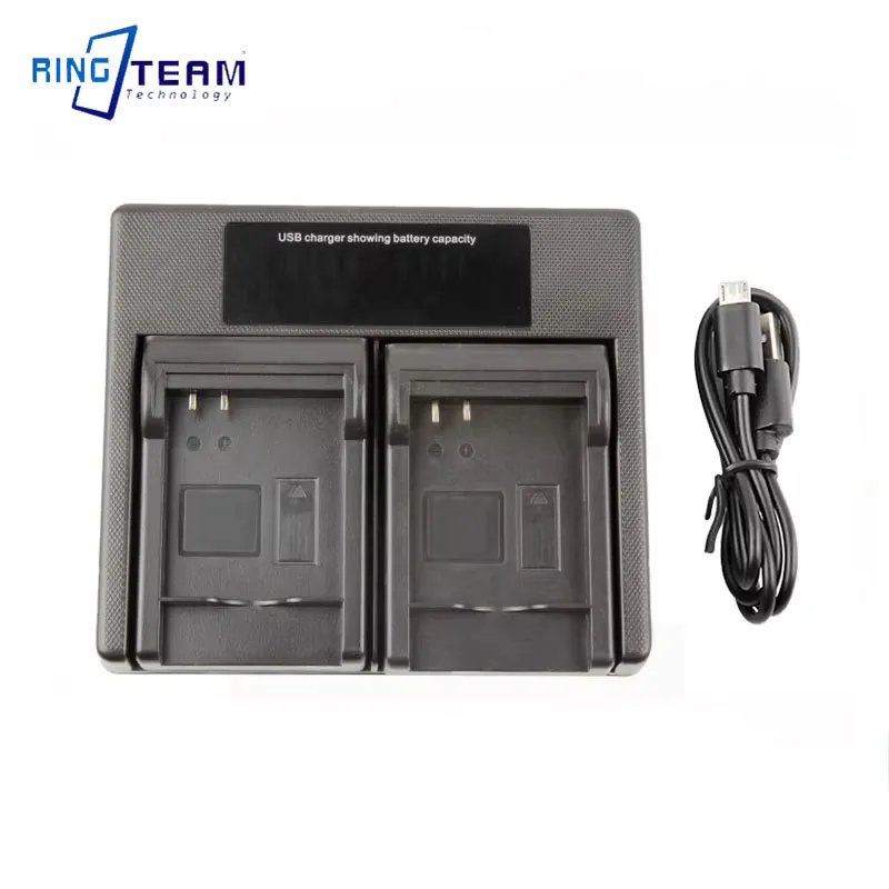 BLN-1 BLN1 Battery LCD USB Dual Charger for Olympus OM-D E-M5 II E-M1 PEN E-P5 Digital Cameras - Fast Charging with LED Display