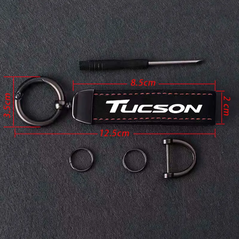 Suede Lanyard Car Keychain Pendant Creative Personalized Wear-resistant Key Loop For Men Women Customized For HYUDNAI tucson