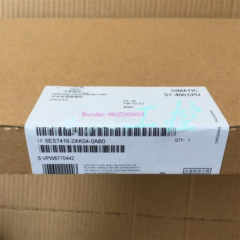 

6ES7416-2XK04-0AB0 Central Processing Unit .Brand new and original