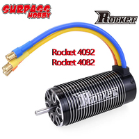 Surpass Hobby Rocket 4082 4092 4-pole Waterproof Sensorless Brushless Motor 5mm Shaft For 1:8 1/8 RC Cars RTR Monster Truck