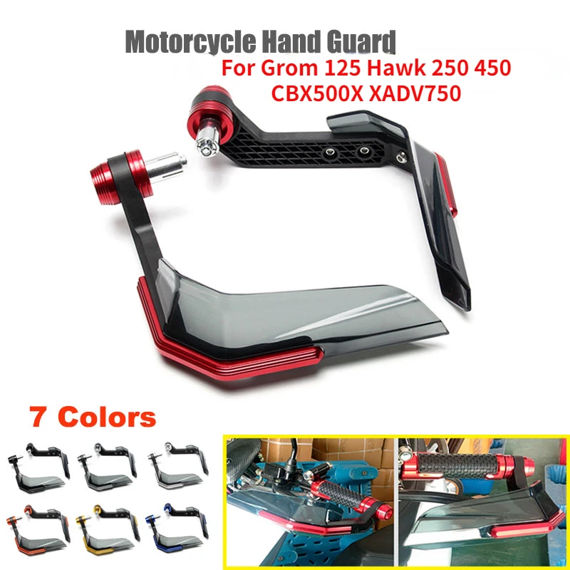 CBX500X Handguard Moto Hand Guard Shield Windshield Modified Protection Gear For Honda Grom 125 Hawk 250 450 XADV750 Handguards