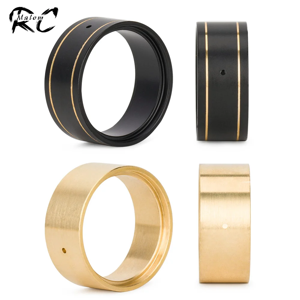 64g Brass Beadlock Wheel Ring for Axial TRX4M SCX24, 1.0 Inch RC Crawler Wheel Clamp for 1/18 1/24 Scale RC Car Upgrade Parts