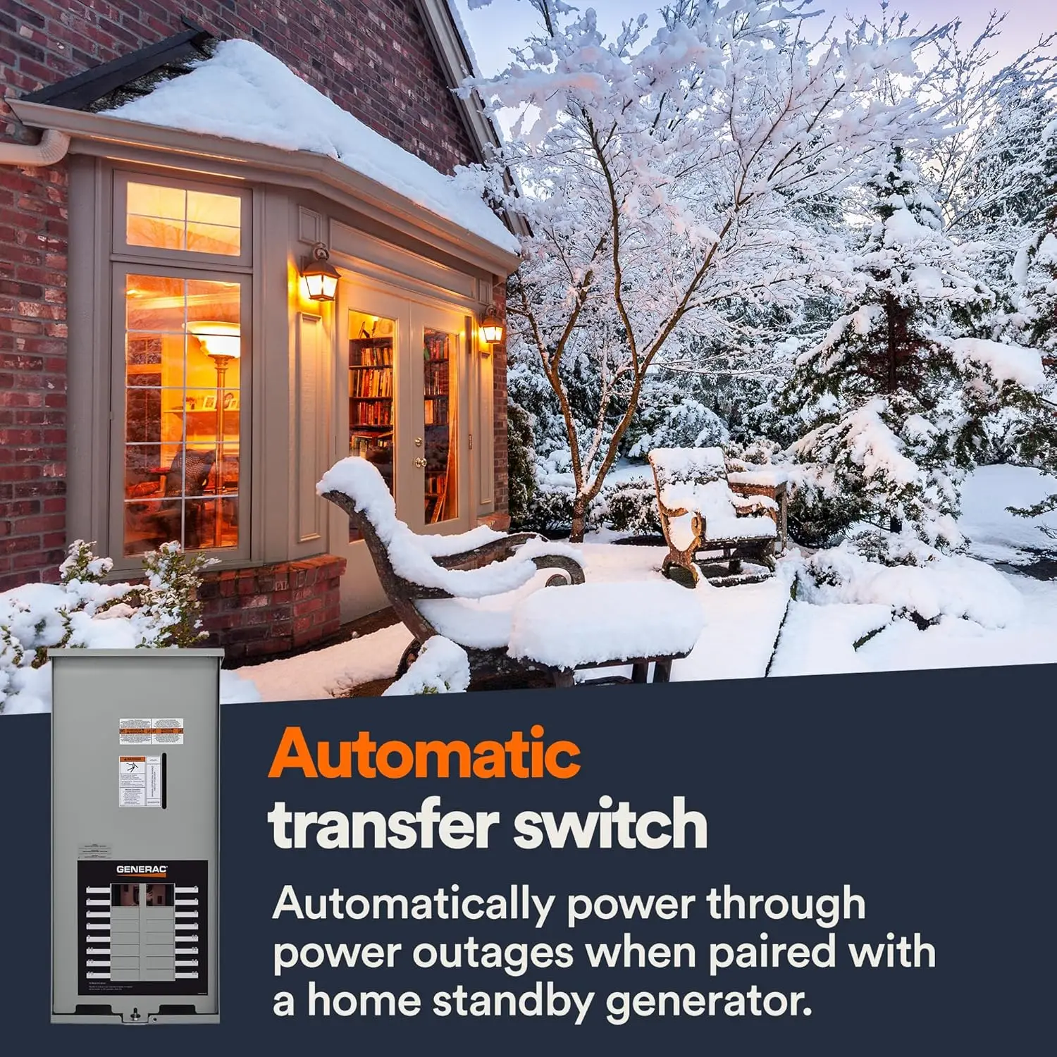 Generac Rxg16Eza3 16-Circuit 100 Amp Ats - Nema 3 Cul: Reliable Transfer Switch With Integrated Load Center For Essential