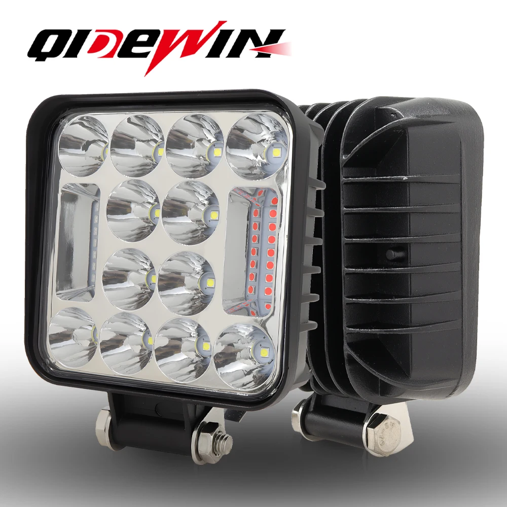 

4 INCH LED Work Light 78W Red Blue Warning Explosive Flash Off-road Vehicle Modification Top Spotlight Maintenance Light