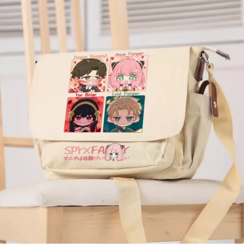 

Anime Spy Family Anya Family Cartoon Bag Unsix Fashion Leisure Teenagers Crossbody Student Messenger Handbag B1604