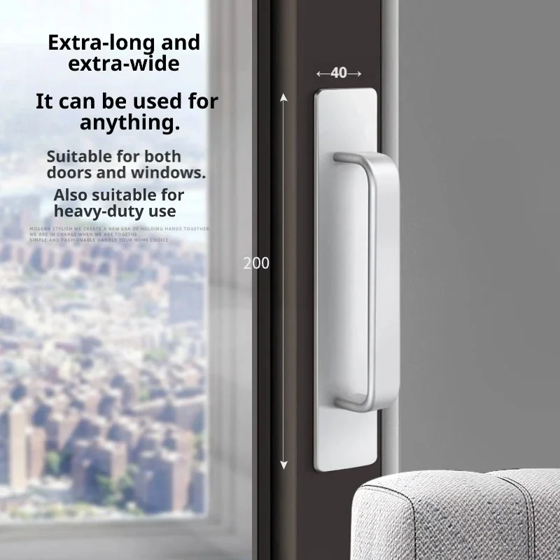 Drawer & Window Racks Sleek Minimalist Cabinet Pulls, Self-Adhesive Easy Stick-On No-Drill Handles