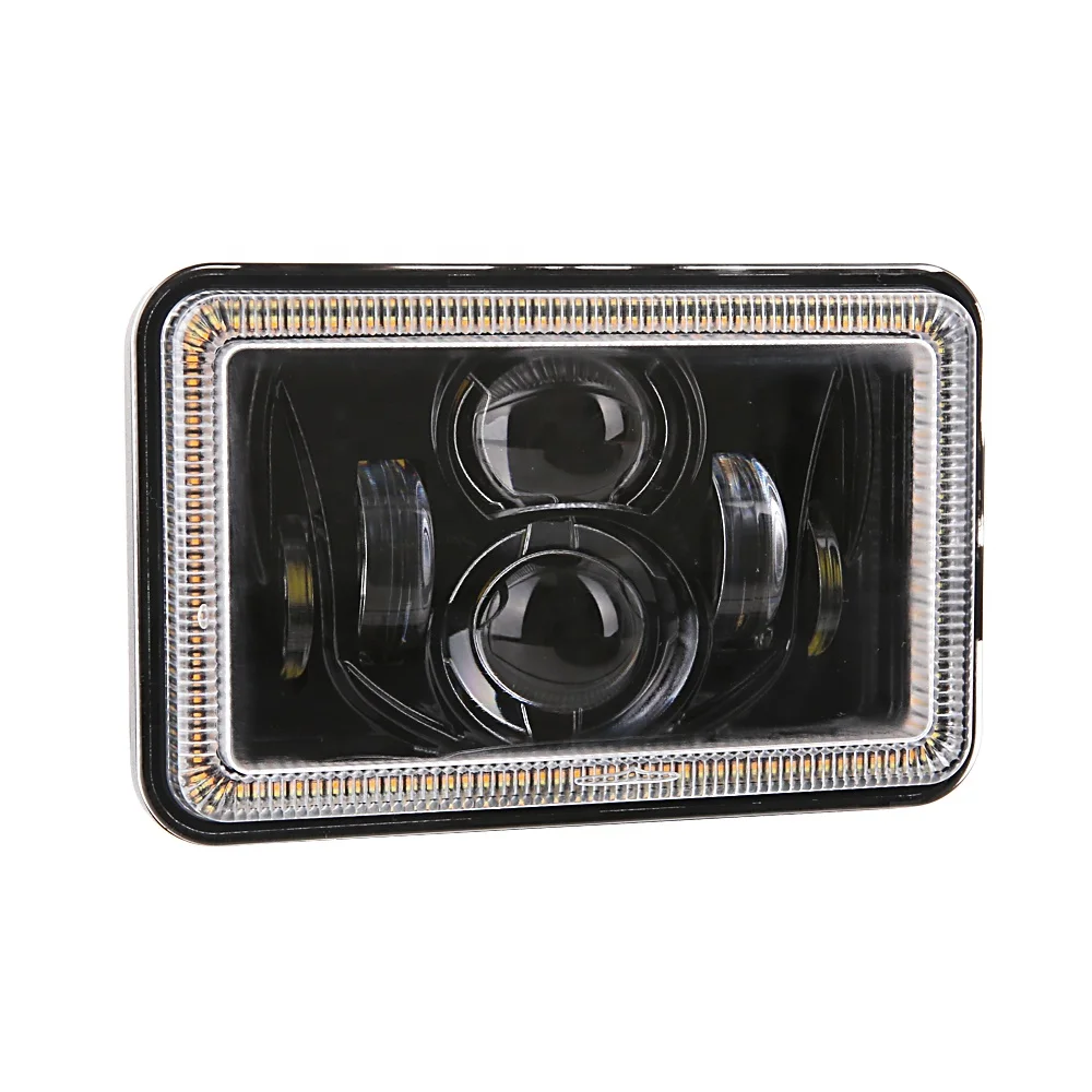 Kenworth KW T800 T400 T600 Truck 4x6 Square Headlight DOT SAE LED Headlight for Heavy Truck Peterbilt