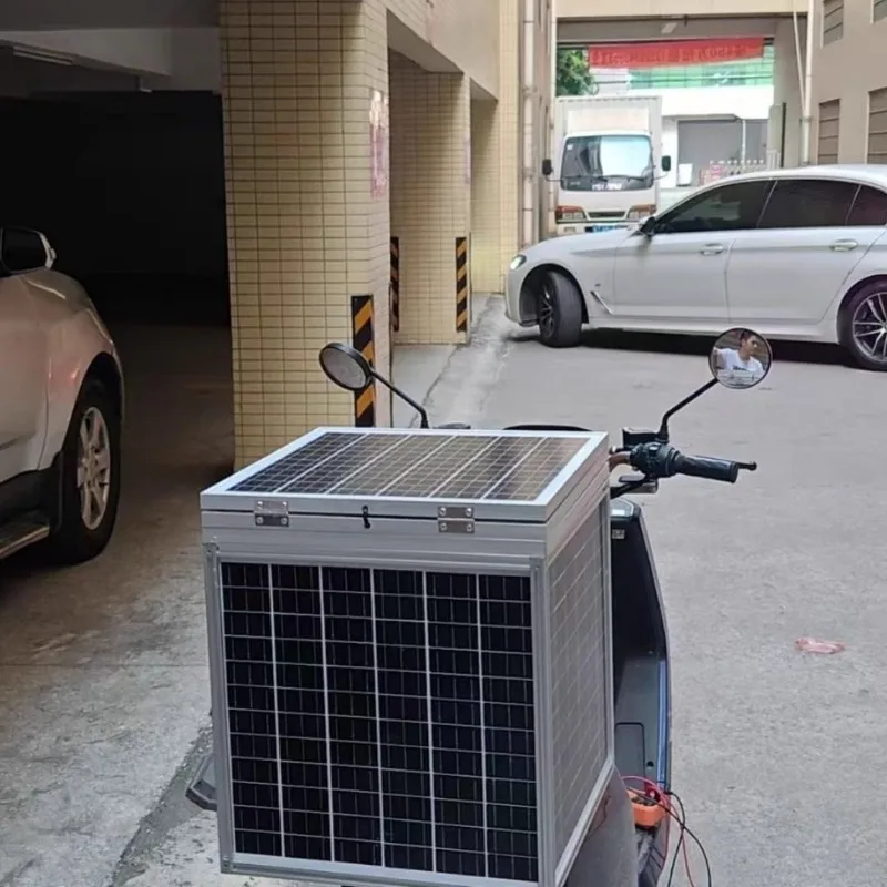 A full set of solar rear chargers, electric vehicle charging trunk 48v60v72v universal original new energy