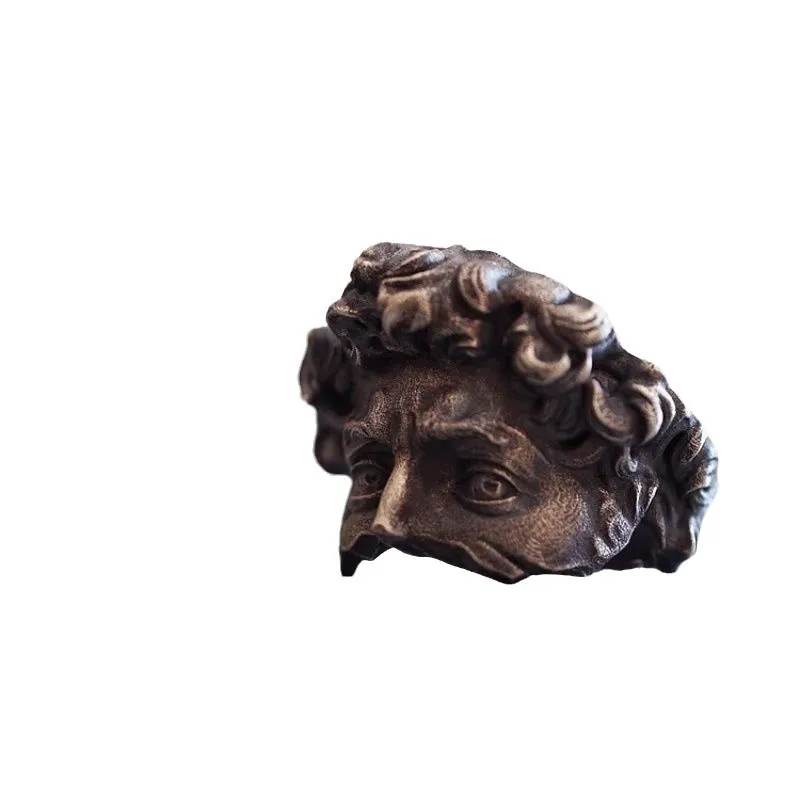 

Artistic Profile Adjustable Ring, Vintage Style Thumb Ring, Unique Romantic Gift, for Girlfriend, Valentine's Day Gift