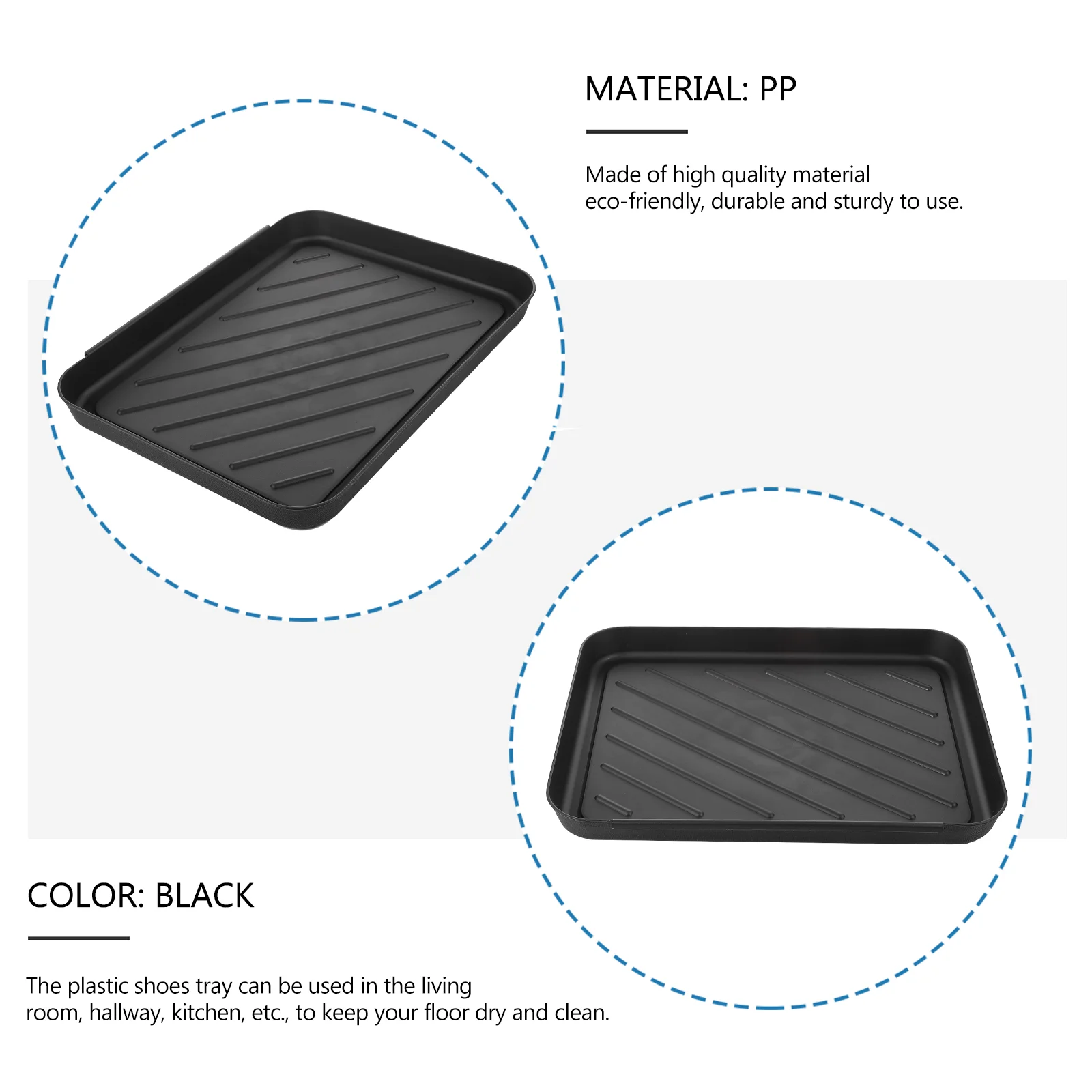 Storage Plates Potting Tray Plastic Shoe Food Multipurpose Washable Dog Pads Sundries Mat