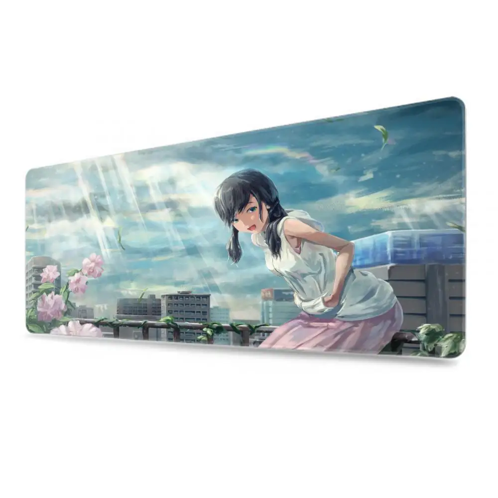 Anime Weathering With You Mousepad New Rubber Mouse Durable Desktop Mousepad Size For Game Keyboard Pad For Gamer