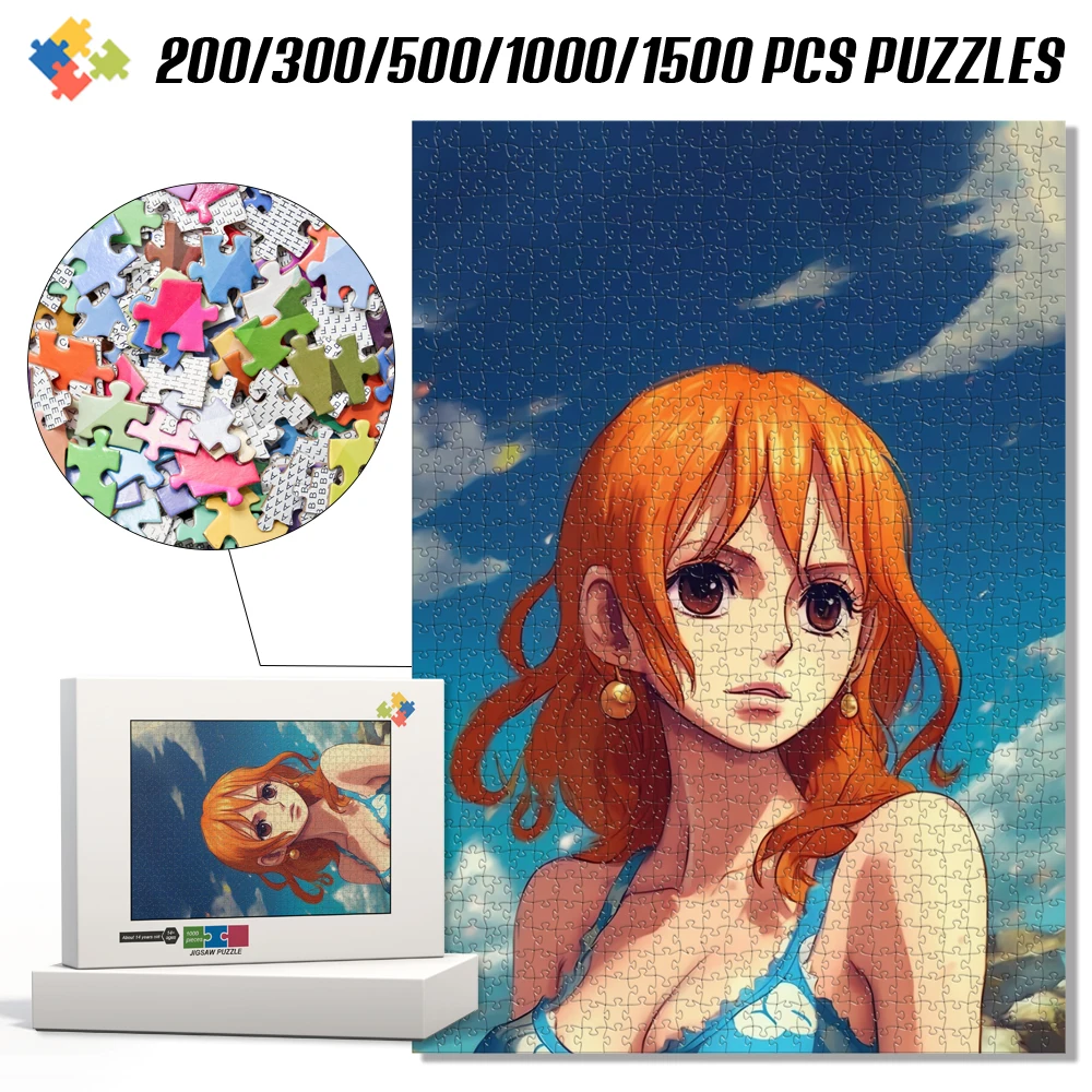 

Пазл One Piece с Нами, аниме, HD-печать, головоломка, развивающая игрушка для снятия стресса, для взрослых и детей, декор для дома, подарок для фанатов