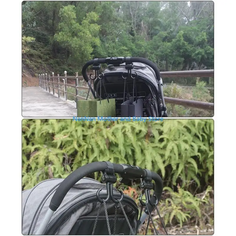 

Double Stroller Hook Double Car Hook Baby Stuff Organizers Groceries Purse Mommy Hook Stroller Accessories for Mommys