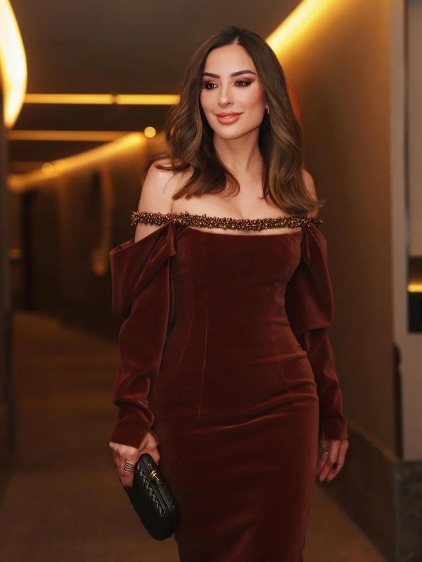 

Dubai Woman Evening Dresses For Events Luxurious Mermaid Claret Special Occasion Prom Gowns Sexy Customized vestido réveillon