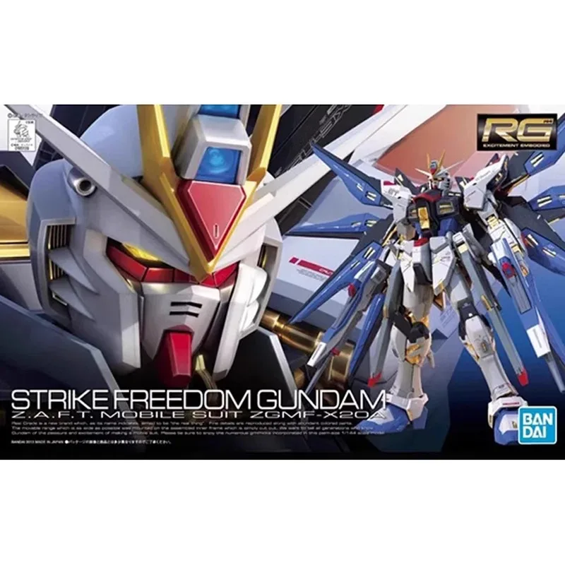 【Op voorraad】Bandai Echt RG 1/144 STRIKE FREEDOM GUNDAM Anime Action Figure Robot Collectible Assembly Model Speelgoed Gift Kinderen