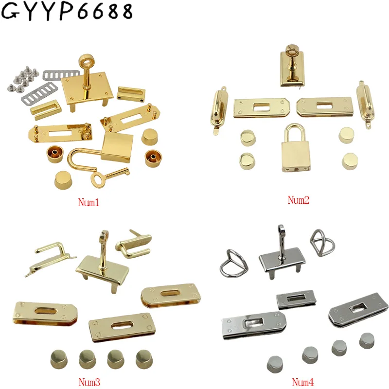 1-5 комплектов, металлические прямоугольные замки для сумок и женских сумок