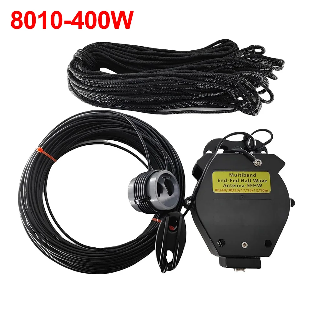 End Fed Half Wave Antenna 1:64 Balun Multi Band HF Shortwave Antenna Portable for POTA Camping FT8 SSB CW Radio Communication