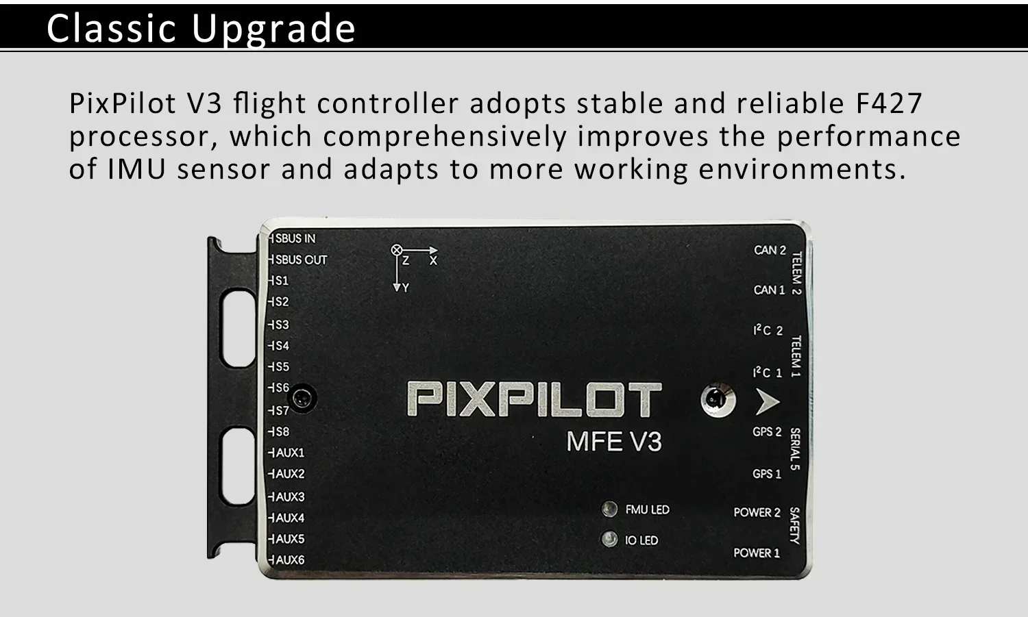 Kit de sistema de control de vuelo PixPilot V3 Control de vuelo de código abierto Pixhawk para VTOL Dr-ones