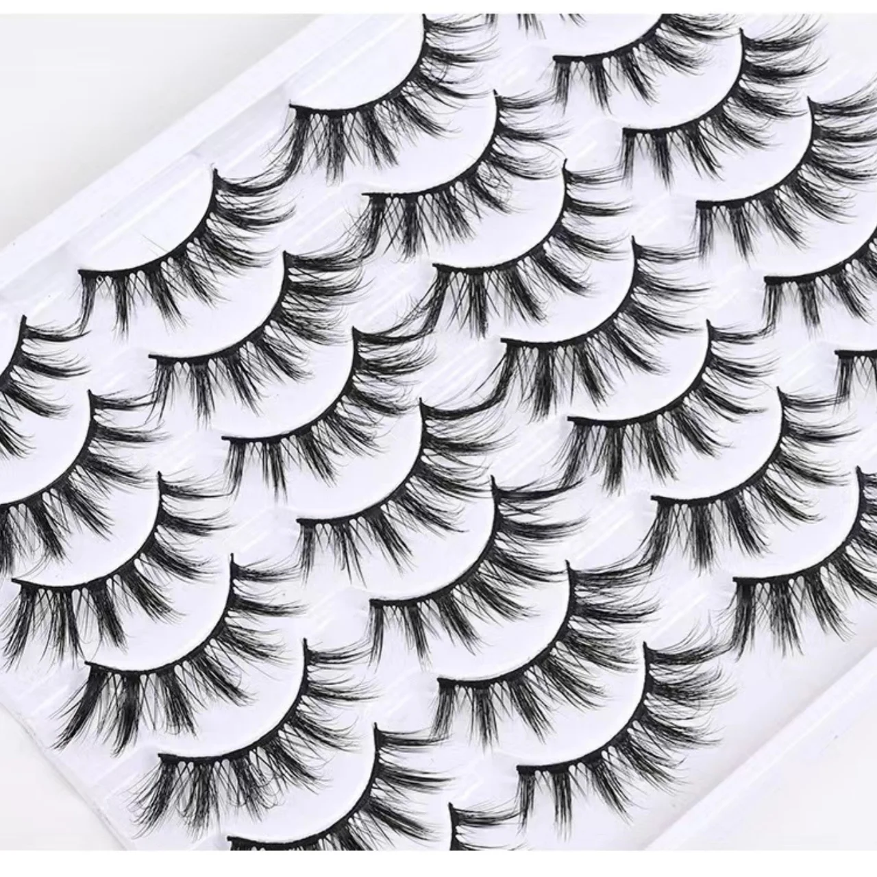 Pestañas postizas para pretender a ser un gran demonio, cosplay, cómics europeos y americanos, gruesas y duras, segmadas naturalmente