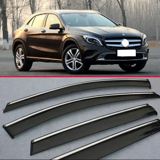 

Window Wind Deflector Visor Rain/Sun Guard Vent For Benz GLA200 GLA180 GLA220 X156 2015 2016 2017 Car Accessories Stickers