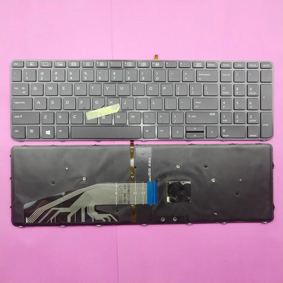 

US Backlit Laptop Keyboard For HP PROBOOK 450 G3 455 G3 470 G3 G4 650 G2 G3 655 G2 G3 831021-001 US Layout