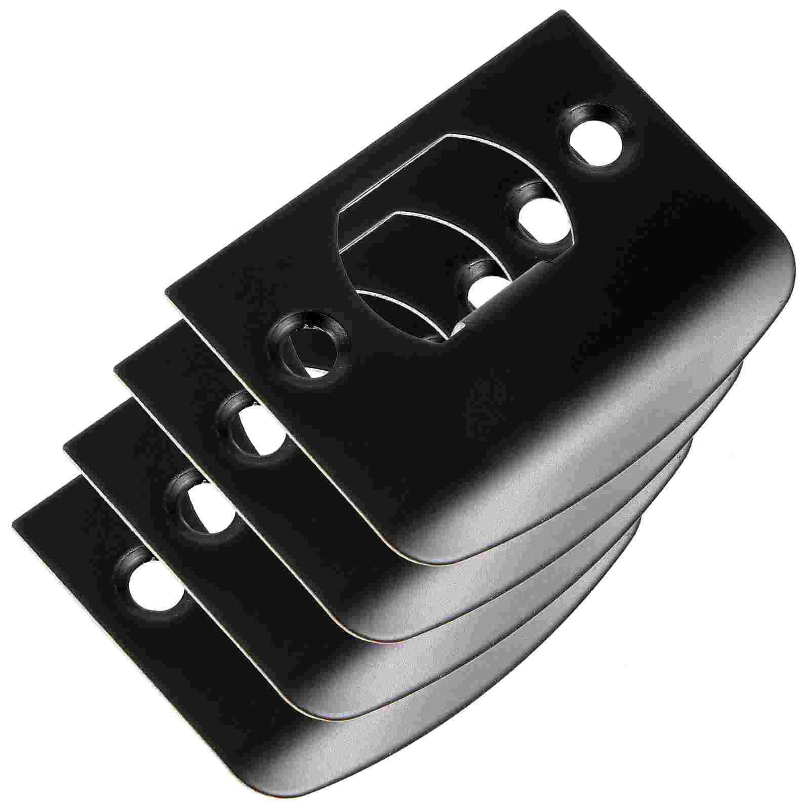 4 Pcs Cam Block Door Striker Plates Hole Filler Stainless Steel Front Reinforcement Kit Gate