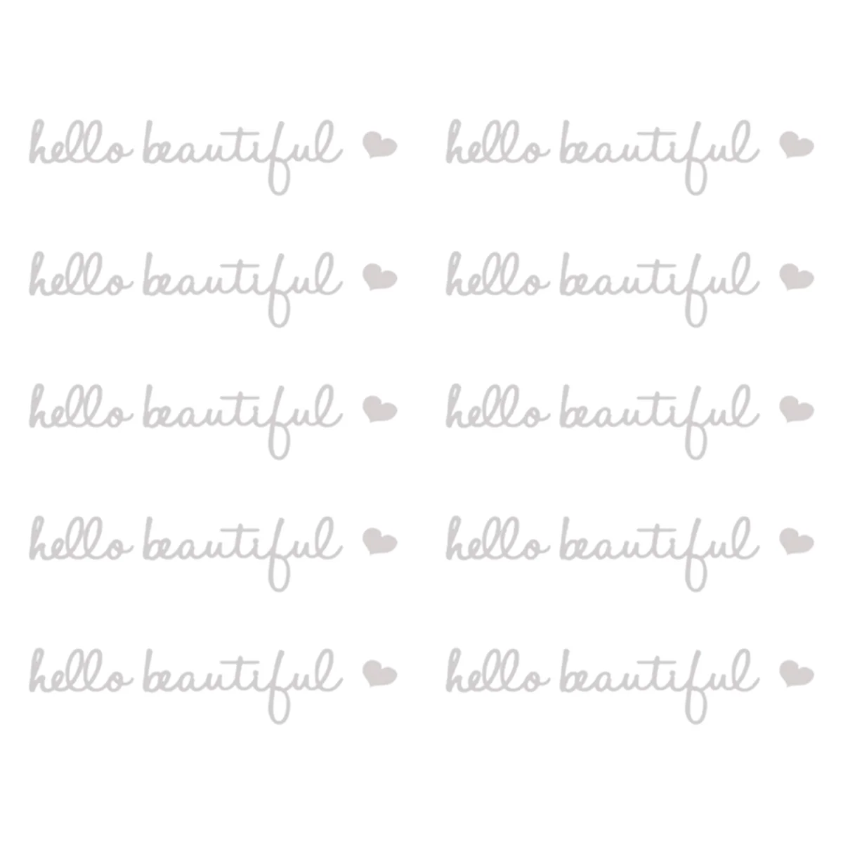 10 шт. наклейка на зеркало заднего вида, для окон автомобиля, зеркал, ноутбуков, белая_BSH