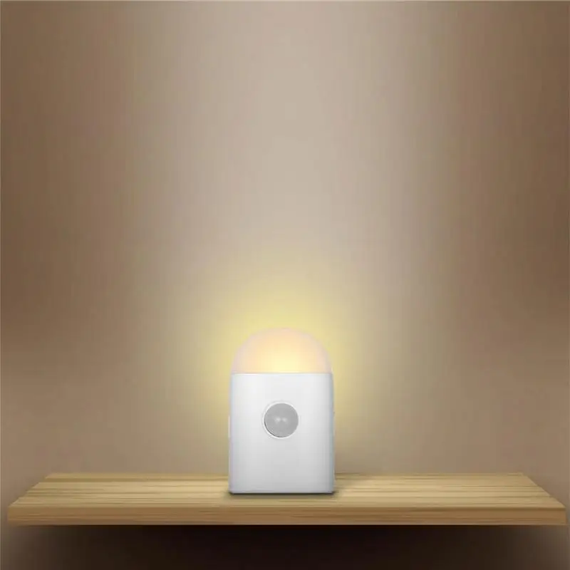 PIR Motion Sensor Wireless LED Night Light USB Rechargeable Closet Kitchen Cabinet Corridor Stair Night Lamp