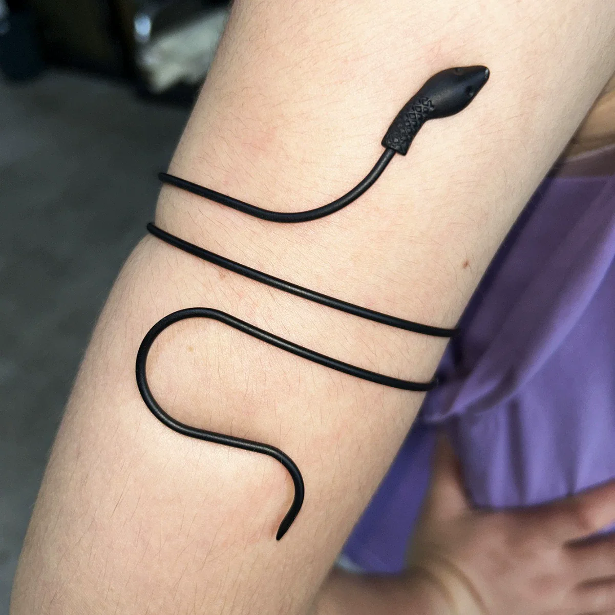 Punk Fashion Coiled Snake Spiral Upper Arm Cuff Armlet Armband Bangle Bracelet Men Women Jewelry