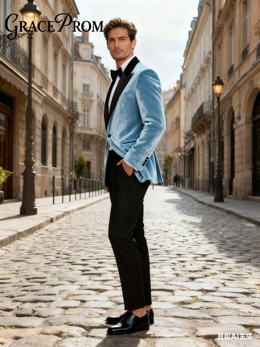 

Fashionable Notched Lapel Men's Suit Set For Wedding Formal Velvet Business 2PCS Men's Suit Set Including Jacket Pants Customize