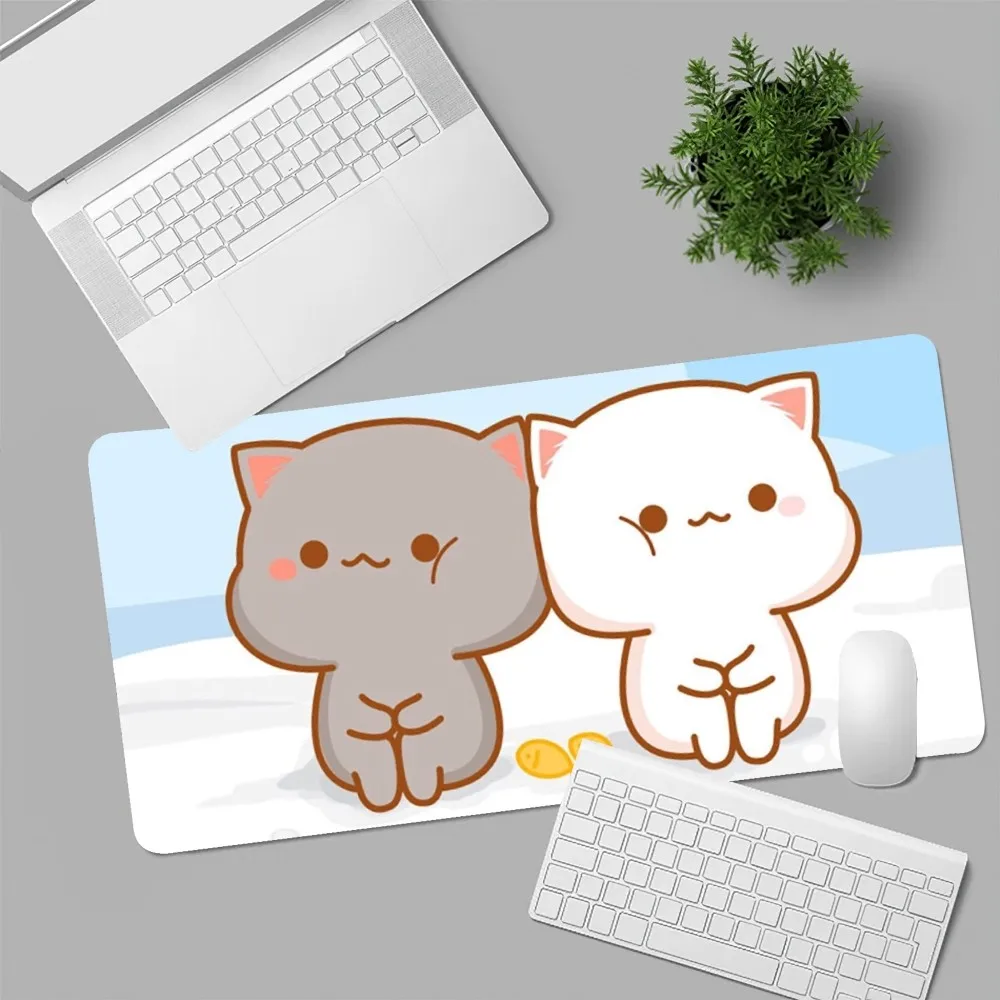 Cartoon cute Mochi peach goma cat  Mousepad Computer Laptop Gamer Pad PC Gaming Accessories Desk Mats